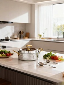 หม้อไฟโลหะคุณภาพเยี่ยม ดีไซน์ทันสมัย สำหรับอุ่นอาหารในครัวเรือน โรงแรม วิลล่า และงานเลี้ยง - Product Image 5