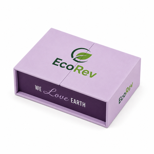 Wholesale Customized EcoRev Luxury Magnetic Closure Art Paper <b>Sponge</b> Lined Recyclable Rigid Gift Box Ribbon UV Coating Embossing - Product Image 4