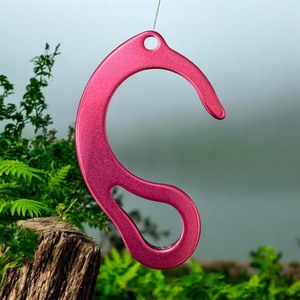 AH090S Gancho de Aluminio Anodizado Personalizado, Gancho de Escalada con Clip Rápido, Embalaje en Cartón OEM ODM, Equipo de Montañismo para Exteriores - Product Image 2