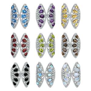 925 Sterling Silver Filigree <b>Ring</b> Handmade Multi Stone Vintage <b>Statement</b> <b>Ring</b> for Women Natural Stone for Wedding Jewelry - Product Image 5