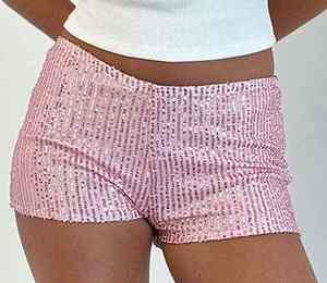 Mezcla Textil Premium de Textura Suave, Ropa Deportiva de Alto Rendimiento, Prenda Activa Brillante, Shorts Casuales para Mujer - Product Image 5