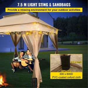 Tente de réception portable 11 x 11 pour extérieur, grande auvent de 4 pièces pour fêtes, jardin, pelouse, patio, style gazebo et pergola - Product Image 5