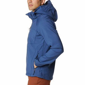 Veste softshell légère, logo personnalisé, veste de chasse à capuche, veste d'extérieur imperméable de haute qualité pour hommes - Product Image 3