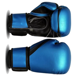 Guantes de Boxeo Personalizados de Cuero Vacuno Cómodo con Cierre Rápido, Secado Rápido, Impresión en Relieve, Marca Personalizada para Adultos, Gimnasio - Product Image 4