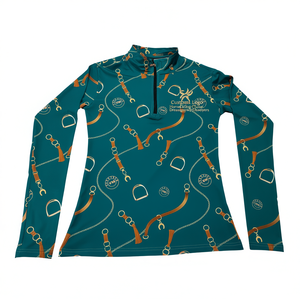 Camiseta Deportiva para Montar a Caballo, Diseño Personalizado, Transpirable, Ecológica, Protección UV, Ligera - Product Image 1