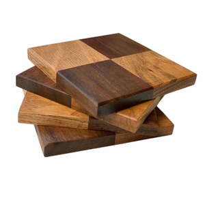 Ensemble de sous-verres en bois de manguier élégants, entrelacés, à motif géométrique naturel, pour la décoration de table à la maison, à l'hôtel ou au restaurant - Product Image 6