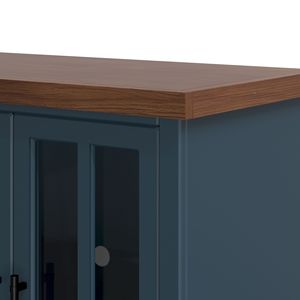 Bridgevine Home Nantucket Console da 96 pollici supporto TV Blue Denim Whiskey finitura nessun assemblaggio richiesto per TV fino a 100 pollici - Product Image 6