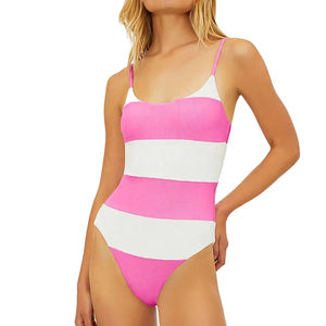 Traje de Baño de Verano Casual para Mujer 2026, Sexy, Acanalado, sin Tirantes, con Diseño de Logotipo y Color Personalizados - Product Image 2