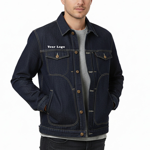 Custom Printed Logo Casual Style Oversized Boxy Fit Button Closure Stone washed <b>Denim</b> <b>Jacket</b> Breathable Heavyweight <b>Denim</b> <b>Jacket</b> - Product Image 1