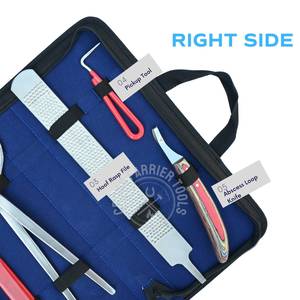 Juego de herramientas de herrador al por mayor con probador de cascos, herramienta de detección de dolor, escofina de doble cara, cuchillo para abscesos, cuchillo para tosferidos y raspador de cascos - Product Image 4