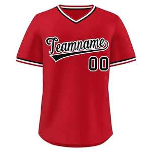 Camiseta de Béisbol Personalizada Amarilla con Cuello en V, Manga Corta, Nombre del Equipo Impreso, Transpirable, de Secado Rápido, 100% Poliéster, Corte Regular, para Todas las Temporadas - Product Image 3