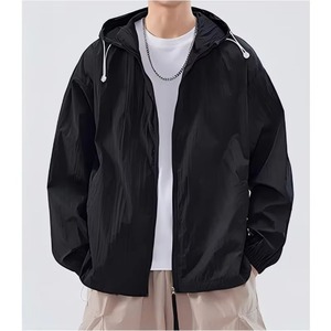 Streetwear Custom Logo Unisex Winter Waterproof Windproof Eco-Friendly Hooded Reversible <b>Rain</b> <b>Jacket</b> Puff Front Zipper <b>Plus</b> <b>Size</b> - Product Image 5