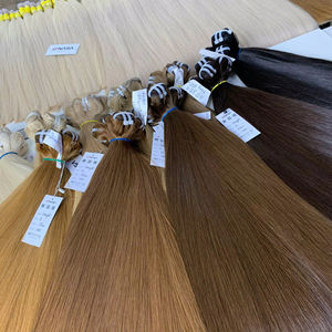 Extensiones de Cabello Humano Virgen al por Mayor, 100g, Alta Calidad, Cabello Natural Liso, Super Double Drawn - Product Image 1