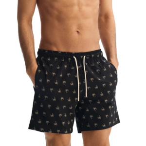 Shorts de bain pour homme - Collection été - Coupe-vent, respirant, séchage rapide, 100% polyester micro-extensible, longueur genou, cordon de serrage - Product Image 3