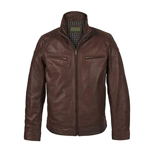<b>FLy</b> Humble Sportwear High Quality OEM Customized Logo Zip-Up Stand Breathable <b>Men's</b> Autumn Casual Premium Motorbike Leather - Product Image 1