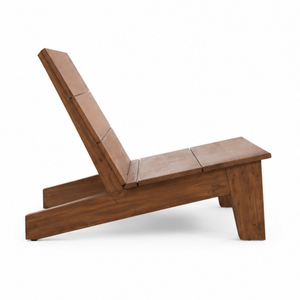 Ensemble de chaises relaxantes modernes en teck massif, mobilier de salon d'extérieur, mobilier de patio, hôtel, villa, resort, jardin, fabrication de meubles - Product Image 4