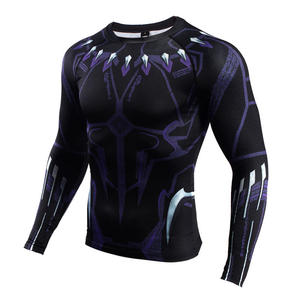Camisetas de Compresión Personalizadas para Hombre, Manga Larga, Protección Solar, Sublimadas, para BJJ, MMA, Natación, Manga Corta - Product Image 1