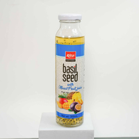Hoge Kwaliteit 300Ml Glazen Fles Snelle Levering Basilicumzaad Granaatappelsap Gecertificeerd Halal Natuurlijke Gearomatiseerde Fruitgroente Zacht