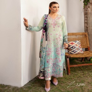 ชุดสตรี3ชิ้นตราปากีสถานเย็บ3ชิ้นสำหรับสาวๆ Ramsha อินเดียนส่าหรี - Product Image 2