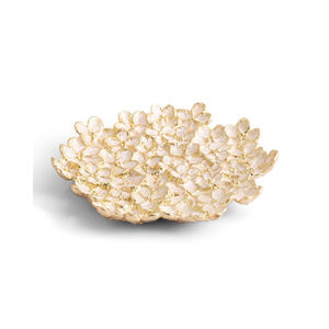 Bol de luxe en métal de qualité supérieure, design floral, pour centre de table, service alimentaire, maison, hôtel, ustensile de cuisine - Product Image 1