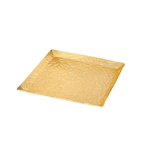 Plateau rectangulaire de luxe personnalisé en laiton fini, avec rebord haut, pour centre de table, service alimentaire et de fruits, idéal pour l'hôtellerie - Product Image 5