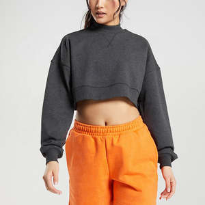Hoodies pour femmes respirants de haute qualité, crop tops pour femmes, meilleur prix et bonne qualité, crop tops pour femmes OEM - Product Image 1