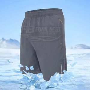Men's Solid <b>Colour</b> Quick Dry Elastic Waist Bermuda Shorts With Pockets Casual Sport Wear Custom Design and Logo Print - Product Image 5