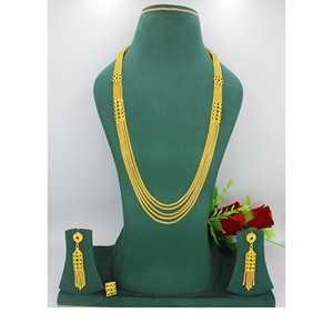 Latest <b>Fashion</b> Factory Wholesale Flowers Jewelry Sets 24k Gold Plated Dubai Romantic Jewelry Set Indian Bridal Necklace - Product Image 3