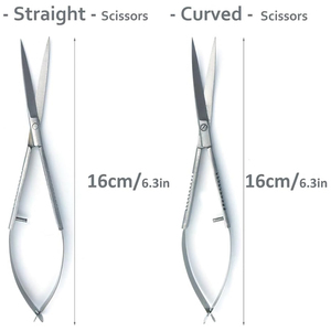Nouvelles Ciseaux de Précision Micro Tendance à Pointe Fine, en Acier Inoxydable Courbé pour Droitiers, 4,5 Pouces, Ciseaux à Cuticules Manucure à Ressort - Product Image 3
