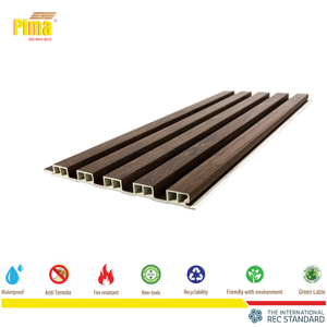 Panneaux muraux modernes en PVC WP, rayures à carreaux, imperméables, ignifuges, insonorisants, isolation thermique pour appartement, salon, salle de bain - Product Image 2