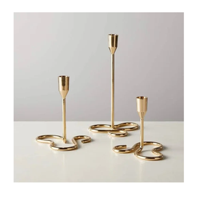 Candelabros de Latón Decorativos para el Hogar y la Sala de Estar, Portavelas de Latón, Centros de Mesa para Bodas - Product Image 5