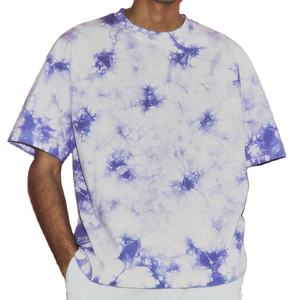 Camiseta de Hombre Tie Dye 100% Algodón, Informal, Estilo Urbano, Transpirable, para Todas las Temporadas, para Actividades al Aire Libre - Product Image 1