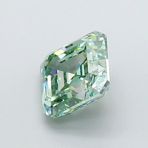 Diamant de laboratoire CVD vert intense fantaisie taille Asscher de 2,05 carats, clarté VS1, coupe excellente, pierre précieuse de luxe - Product Image 2