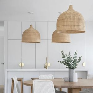 Lámpara Colgante de Mimbre Hecha a Mano, Pantalla de Ratán Natural Tejida, Lámpara de Techo Ecológica, Proveedor Mayorista - Product Image 4
