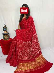 Blusa de Sari de Seda Gajji de Alta Calidad para Mujer, Diseño Moderno y Elegante, con Estampado a Mano, Fabricante Mayorista - Product Image 3