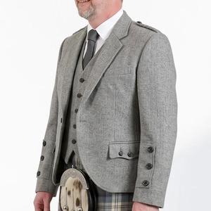 High Quality Argyle <b>Jacket</b> Scotland Style <b>Tweed</b> Kilt <b>Jacket</b> <b>Men</b> Wedding Formal Wear OEM ODM Manufacturer - Product Image 4