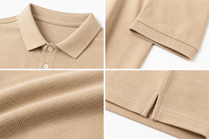 Polo élégant pour homme, adapté au bureau et à une utilisation décontractée, coutures durables, mélange de coton respirant pour un confort toute la journée, OEM - Product Image 6
