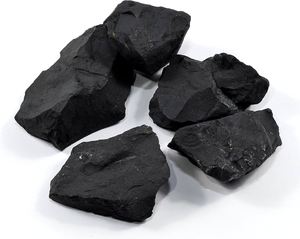 Shungite naturelle brute non taillée |   Fournisseur en gros de pierres minérales de Shungite noire non polie en provenance d'Inde - Product Image 1
