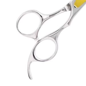 Silver Hair Thinning Scissors with Gold Screw Professional Barber <b>Shears</b> Stainless Steel Texturizing Scissors - Product Image 5