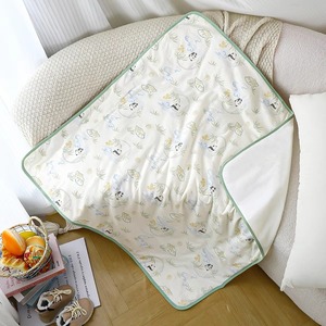 Manta de Algodón Floral Estilo Pastoral con Ribete Rosa, Textura Suave y Agradable para la Piel, Ligera, Tipo Swaddle - Product Image 4