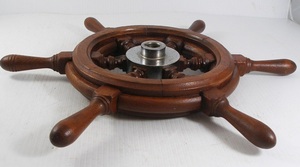 Volante de Barco de Latón Antiguo Hecho a Mano, de Grado Marino, para Colgar en la Pared, Diseño Costero, Uso Interior, Decoración para Sala de Estar - Product Image 3