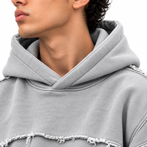 <b>Men</b>’s Oversized Distressed Washed Hoodie and Baggy Jogger Tracksuit <b>Set</b> - Product Image 5