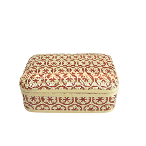 Caja de Regalo Artesanal de Bambú, Cesta de Malla Bicolor Intrincada, Caja de Almacenamiento Rectangular de Madera Minimalista, Presentación Festiva - Product Image 1