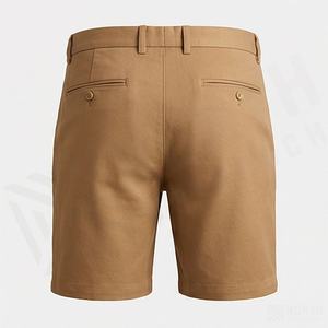 Nouveauté 2026 Short de bain décontracté pour homme en toile imperméable avec fermeture éclair arrière, en Spandex et Polyester, séchage rapide, respirant, cordon de serrage, motif uni - Product Image 2