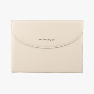 Cartera Portadocumentos de Cuero Zan Yang, Forma de Cartera, Impresión UV Opaca, Colores Beige y Marrón - Product Image 3