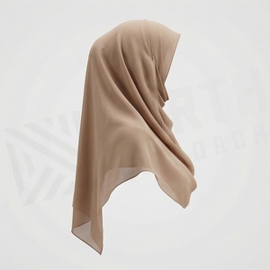Hiyab de Chifón de Color Sólido para Mujer, Transpirable, para Uso Diario, Pañuelo Étnico de Oriente Medio - Product Image 3