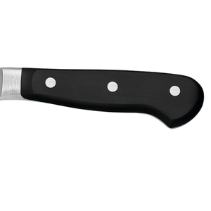 Cuchillos profesionales para cortar carne, de acero inoxidable, con hoja ancha y afilada, mango ergonómico negro con triple remache, para carnicero. - Product Image 5