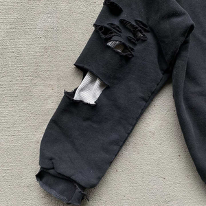 เสื้อมีฮู้ดเทอร์รี่ทำจากผ้าฝ้าย100% ได้420 460 500แกรมมีซิป Y2K พลอยเทียมโบราณ - Product Image 4