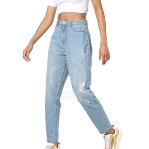 Pantalones Vaqueros Transpirables para Mujer, Estilo Único, Venta al Por Mayor en Línea, Personaliza Tu Propio Diseño - Product Image 4