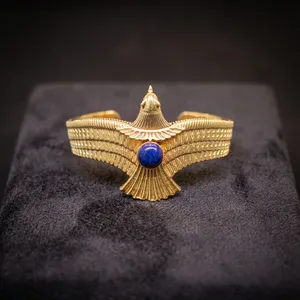 Pulsera de Latón con Gema Azul para Negocios de Joyería Minorista - Product Image 2